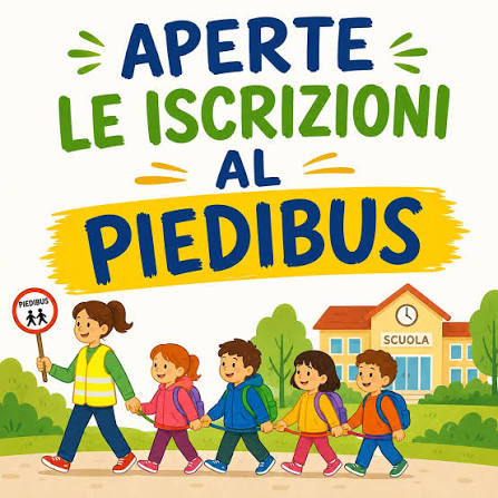 Aperte le iscrizioni al Piedibus per l'anno scolastico 2026/2027